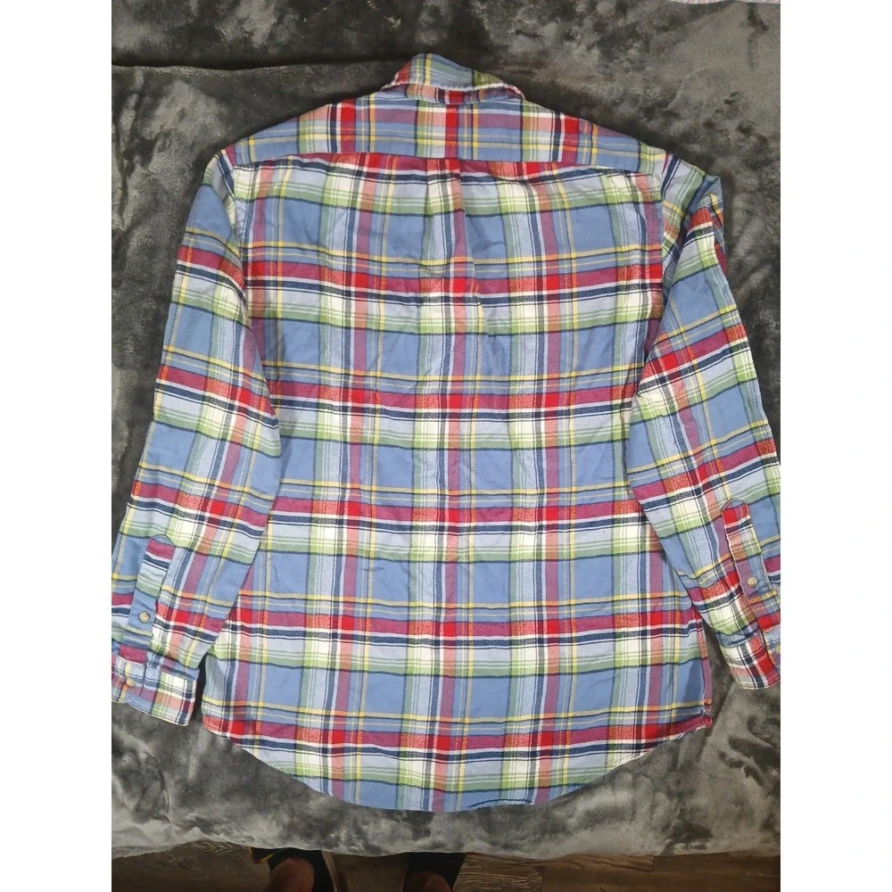 Polo Ralph Lauren Shirt Men's LARGE Button Down Classic Fit Casual‎ Flannel